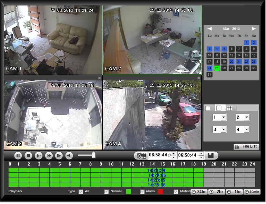 busqueda de grabaciones